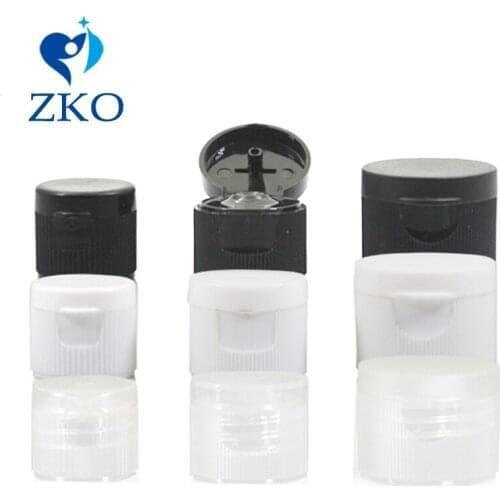 18/410 20/410 24/410 Shampoo Cosmetic Plastic Flip Top Bottle Cap for PET Lotion Shower Gel Bottle Black/White/Transparent Cover