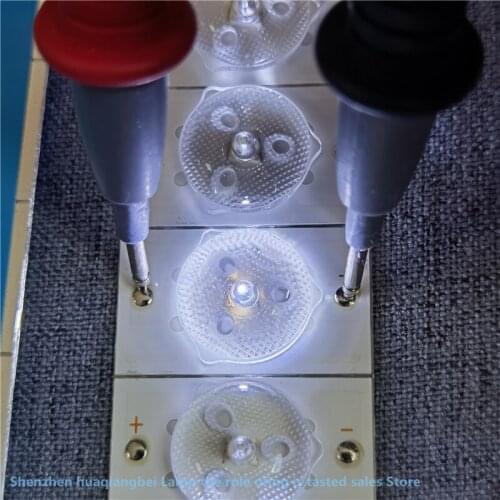 200 Pcs high quality 6V 3V SMD Lamp Beads with Optical Lens Fliter for 32-65 inch LED TV Repair CL-40-D307-V3 100%NEW