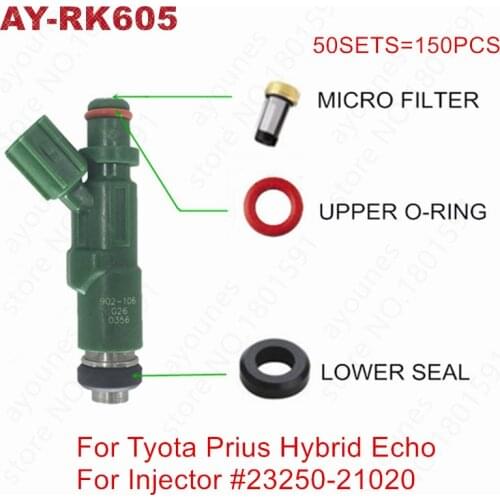 50 Sets fuel injector repair kit forToyota Prius Hybrid Echo 1.5L Parts #23250-21020 for AY-RK605