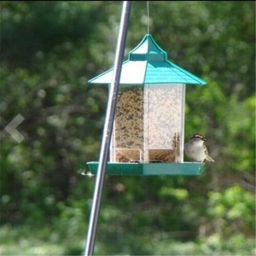 6 oriental diamond-shaped bird feeder water-proof Pavilion bird house Creative outdoor hanging hummingbird feeder