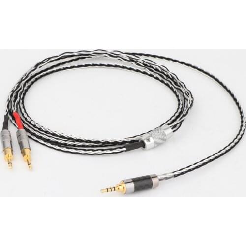 8Cores 2.5/3.5MM/4.4mm Balanced Upgrade Cable for Denon AH-D7200 AH-D5200 d9200 Headphone