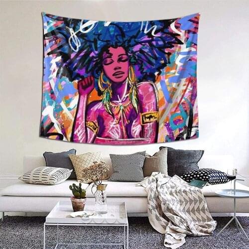Abstract Girl Art Tapestry Bedroom Tapestries Wall Hanging Blanket 3d Printing Living Room Home Decor