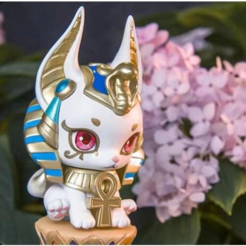 AARU GARDEN Blind Box 9 Style Anime PVC Figure Toys Egyptian God Series Surprise Model Figurine Random Garage Kit Gift 6Pcs/Set