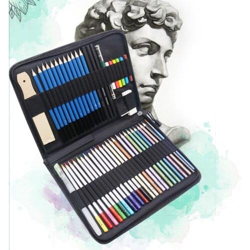 33 40 51 piece set Sketch Pencil Professional Sketching Drawing Kit Set Wood Pencil Bags Painter School Students Art Supplies