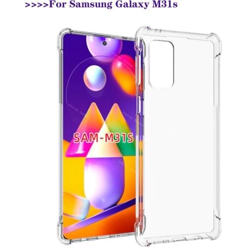M31s phone case cover for Samsung Galaxy m31s m31 s 31s s20 fe 20fe a21s case Anti-fall Airbag Clear Case Shockproof Soft Cover