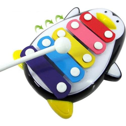 Baby Toys Adorable Penguin 5-Note Xylophone Musical Toys Educational Toys children 's birthdays gifts for kids freeshipping