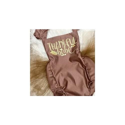 Ma&Baby 0-24M Thanksgiving Day Baby Girl Clothes Newborn Infant Baby Girl Letter Romper Tulle Tutu Jumpsuit Overalls DD40