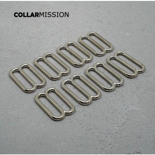 DIY dog collar For 30mm adjustable buckle loop for dog collar harness backpack strap accessory silver BZK30Y