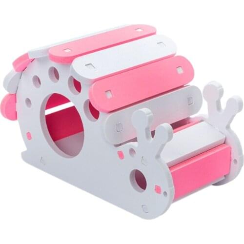 Hamster Hide Toys Wooden Snail House Ladders Hamster Cage Accessories Gerbils Chew Toy Habitat Decor Multiple Options