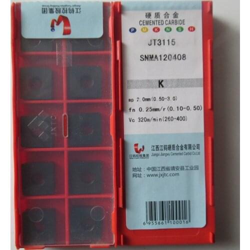 JXTC SNMA120408 JT3115 / SNMA120412 JT3115 / SNMA150612 JT3115 CNC carbide inserts For cast iron 10PCS/BOX