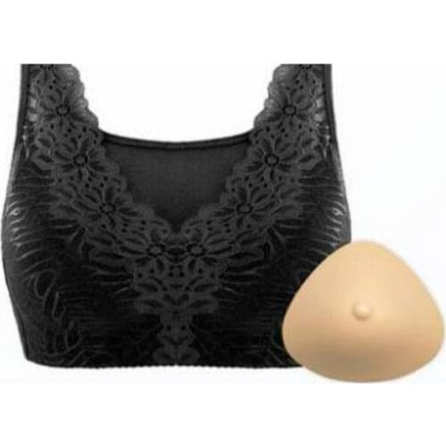 Women Light Artificial Breast Bra Suit Set Female Wire Free Silicone Prosthesis Bras After Breast Cancer Surgery Underwear H4607