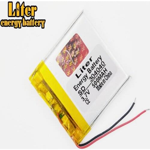 3.7V,500mAH,304040 polymer lithium ion / Li-ion battery for GPS,mp3,mp4,mp5,dvd,,model toy mobile