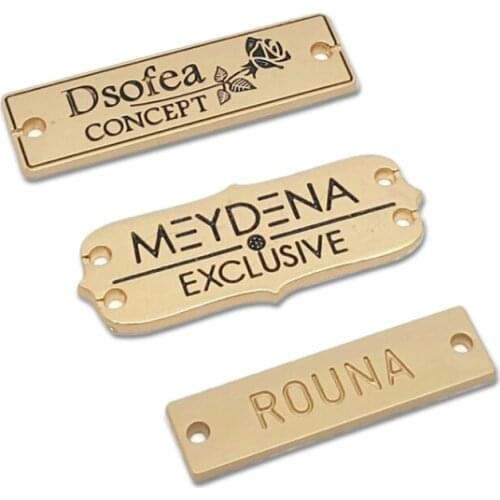 Metal Nameplate Custom Stainless Steel Copper-Zinc Alloy Aluminum Trademark Brushed Label High-Gloss Three-Dimensional Sign