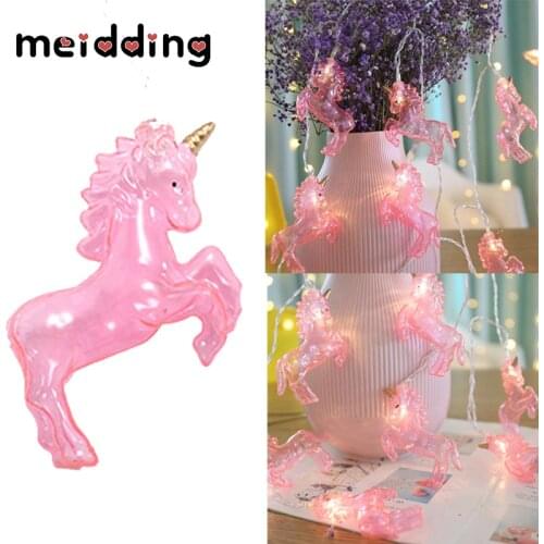 Lovely Unicorn LED Light Home decor for night Unicorn Party Decoration Girls Favor Bedroom LED Light kids Birthday Party Gifts