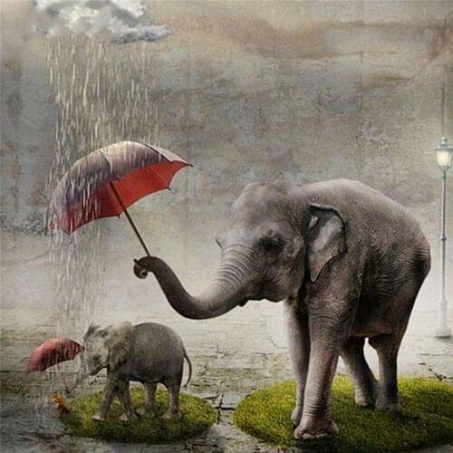 Personality elepha Needlework Cross stitch sets Aida 14CT Unprinted Embroidery kits Arts Cross-Stitching,DIY Handmade home Decor