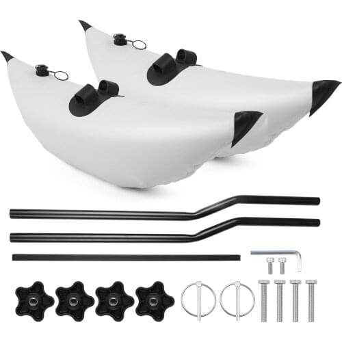 Kayak PVC Inflatable Outrigger Float with Sidekick Arms Rod Kayak Boat Fishing Standing Float Stabilizer System Kit