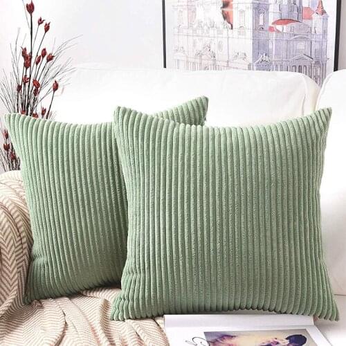 Nordic Style Striped Velvet Corduroy Sofa Cushion Cover 30x50/45x45cm Decor Throw Pillow Case Home Hotel Office Pillow Cover