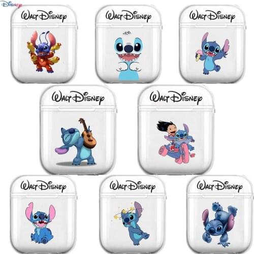 2021 Disney New Stitch Soft Silicone Cases For Airpods 1/2 Protective Bluetooth Wireless Earphone Cover For Air Pods Charging B
