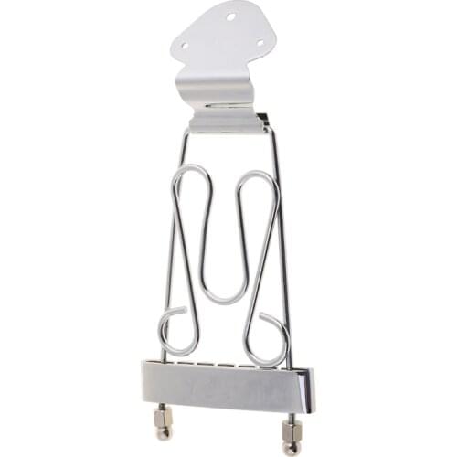 2021 New Archtop Jazz Trapeze Short 6 String Tailpiece Bass Guitar Bridge With Screws