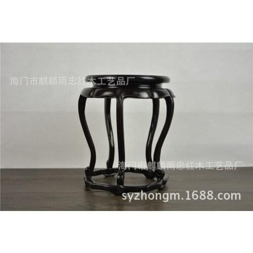 New Listing gall wood parquet purple sandalwood incense several circular tall mahogany pedestal carved jade ornaments