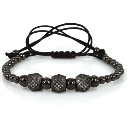 Macrame Braiding Anil Arjandas Bracelet for Men&Women Charm Pave CZ Bracelet New Jewelry High Quality ZZB-34