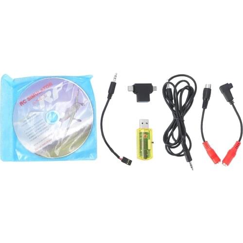 RC Flight Simulator 22-in-1 USB Cable Adapter for Phoenix Aerofly XTR Plane Airplane