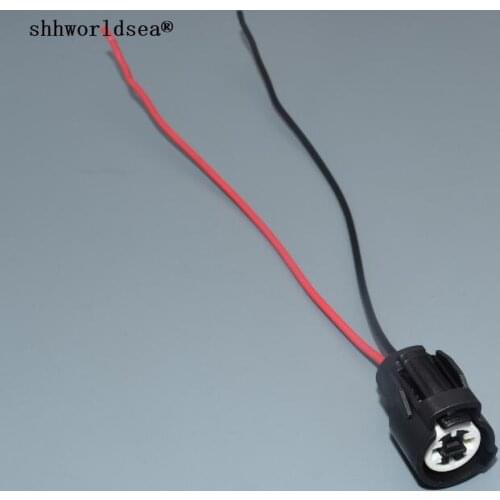 Shhworldsea 2.0mm 2pin for Acura Oil Pressure Switch, Knock Sensor, Water inlet temperature sensor Connector 6189-0156