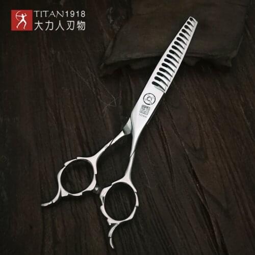 TITAN Professional 6 inch hair scissors hairdressing salon thinning scissors 440C STEEL FREE SHIPPING
