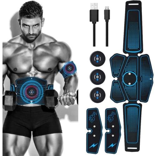 Abdominal Muscle Stimulator Trainer EMS Abs Fitness Equipment Training Gear Muscles Electrostimulator Slimming Massager Unisex