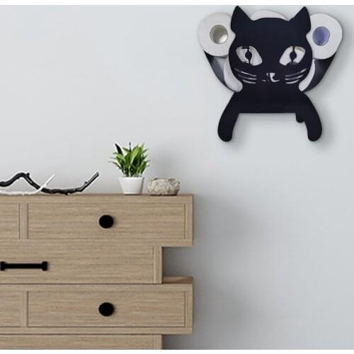 Toilet Paper Holder Cute Tissue Storage Box Wall Mount Roll Paper Stand Free Standing WC Paper Holder for Bathroom Accessories