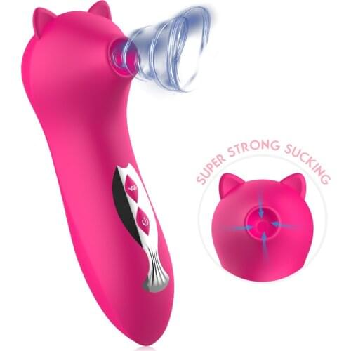 Oral Sex Sucking Vibrator Nipple Sucker Sucking Clit Powerful Vibrator Suck and Lick Clitoral Stimulator Sex Toys For Women