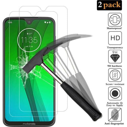 2PCS Tempered Glass for Motorola Moto G9 G8 Power G20 G60 G Stylus G Fast G Pro E One Vision E7 Plus E6S Screen Protector Glass