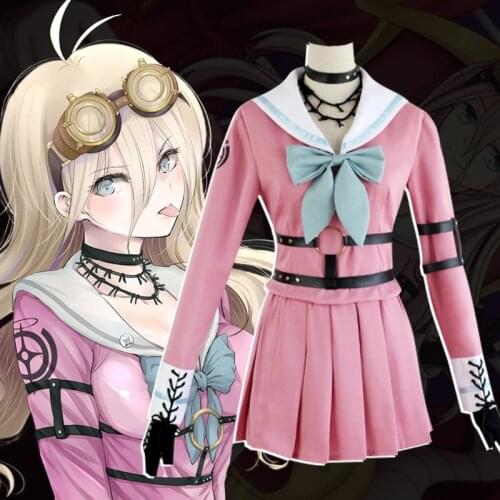 Danganronpa V3 Miu Iruma Cosplay Costumes Women Dress 8PCS Suit Girls Uniforms Clothing C120K204