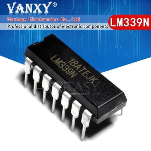 10PCS LM339N DIP14 LM339 DIP 339N DIP-14 Quad Single Supply Comparators new and original IC