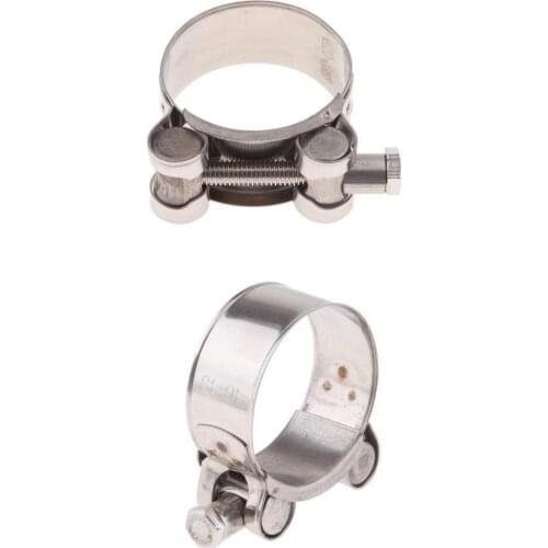 2pcs Motorcycle Exhaust Clamp / Clip / Bracket / Banjo 36-39mm, 40-43mm