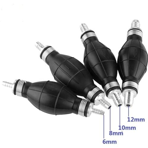 6mm/8mm/10mm/12mm Hand Primer Pump Line Rubber Aluminum Hand Primer Bulb diesel oil transfer petrol for Car Boat Marine Outboard