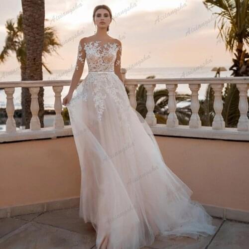 Long Wedding Dresses Aixiangsha China