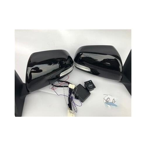 RQXR Car Rear View Mirror Reversing folding Lights Turn Signal Lamps for Toyota Highlander 2008-13 heating