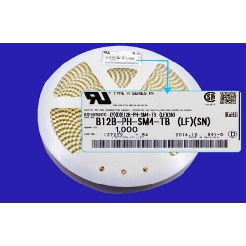 B12B-PH-SM4-TB(LF)(SN) CONN HEADER PH TOP 12POS 2MM SMD JST Connectors terminals housings 100% new Original parts B12B-PH-SM4-TB