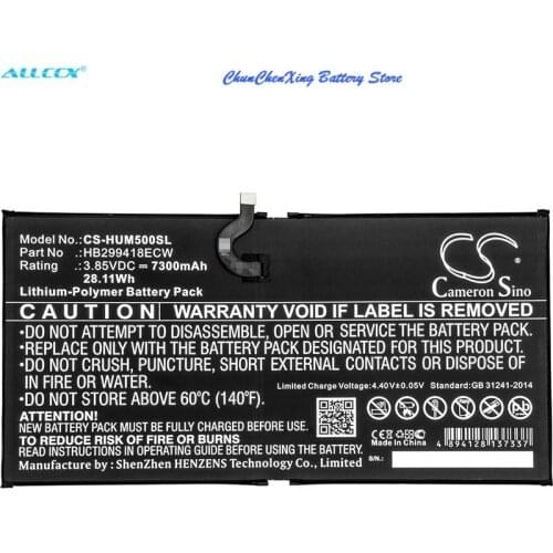 Cameron Sino 7300mAh Battery HB299418ECW for Huawei CMR-AL09, CMR-AL19, CMR-W109, CMR-W19, MediaPad M5, MediaPad M5 10.8