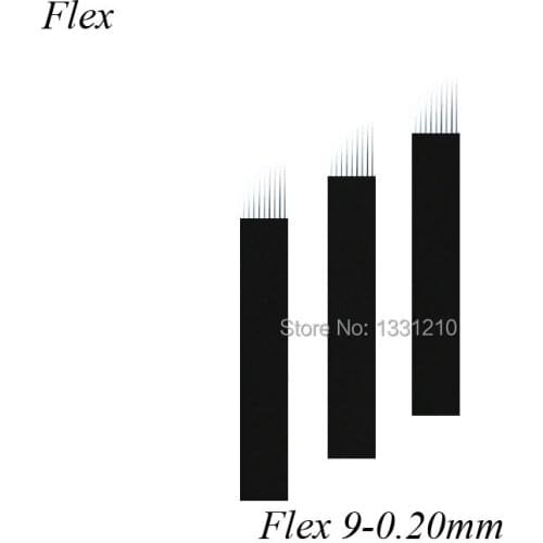 Caneta Microblading Sobrancelha Laminas Micro neeldles Nano 9 Flex Preta 0.20mm Tobori Manual Blades Agulha