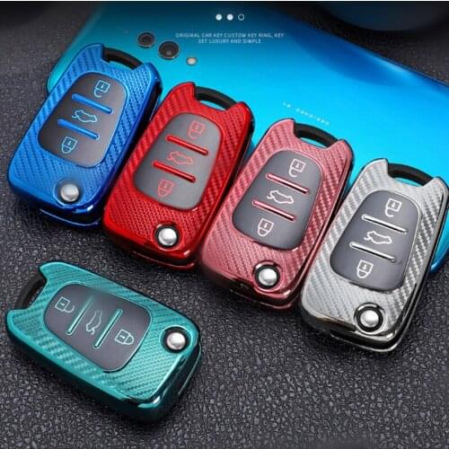 Car Key Case For Kia Sportage Rio 3 Soul Optima Ceed Pro K5 K2 Pride For hyundai i20 i30 ix20 ix35 Elantra Accent Shell Cover