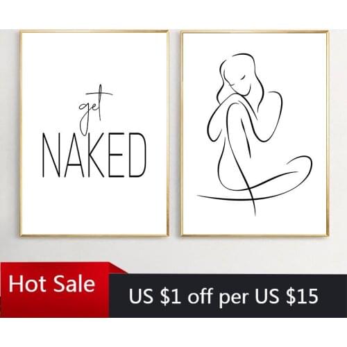Black White Abstract Sexy Woman Art Canvas Painting Poster Get Quotes Print Home Wall Decor Picture For Room Decor Wallpap