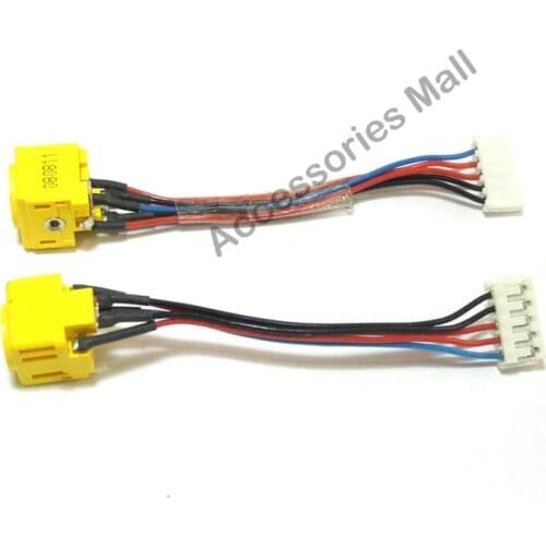 DC Power Jack with cable for Lenovo IBM ThinkPad R60 T60 T61 R61 T400 R400 DC Connector Laptop Socket Power Replacement
