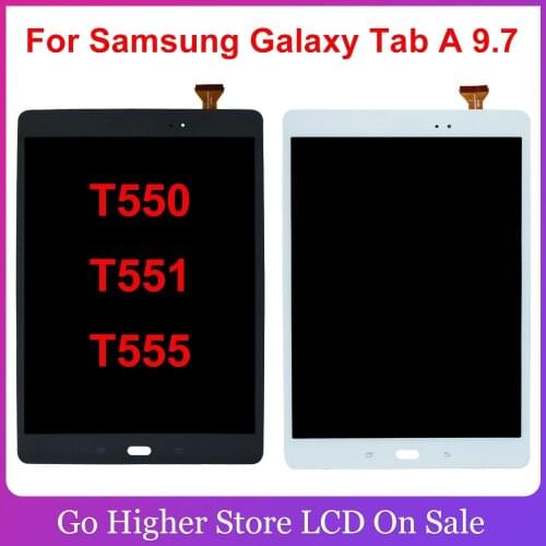For Samsung Galaxy Tab A 9.7 SM-T550 T550 T551 T555 LCD Display Screen Touch Digitizer Assembly Free Tools