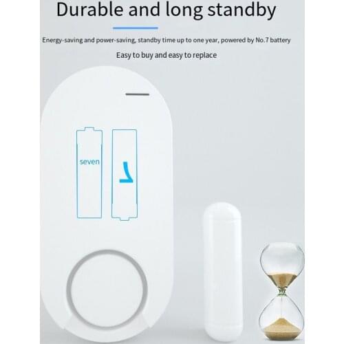 Door Magnetic Alarm Multifunctional Wireless Door and Window Alarm Remote Control Function Household Anti-theft Device 2021 New