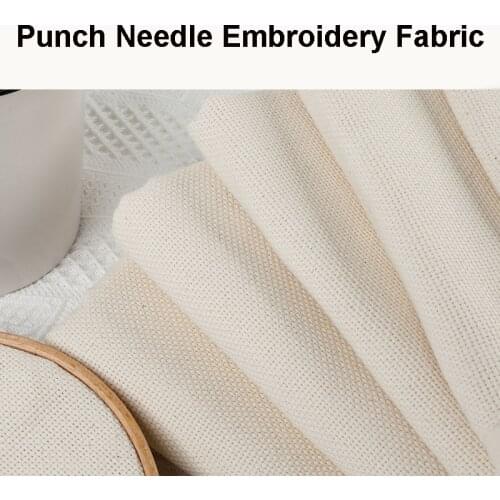DIY Punch Needle Embroidery Fabric Canvas Swing Stitching Handmade Embroidery Cotton Cloth Fabric Craft Handcraft Supplies