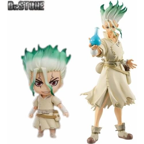 Anime Figure Dr.STONE Ishigami Senkuu Q.Ver Figam Juguetes Model Statue #1262 Figurine PVC Toys Juguetes Brinquedos DXF Dolls