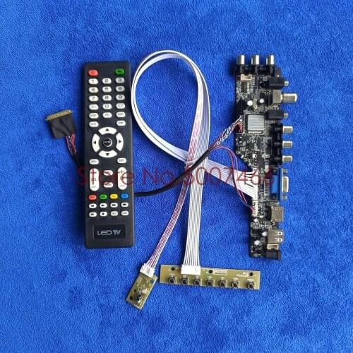 Fit LTN156AT30-T01/D01/H01/L01/W01 upgrade screen AV VGA USB DVB 1366*768 3663 TV digital 40 pin LVDS LCD drive board Kit