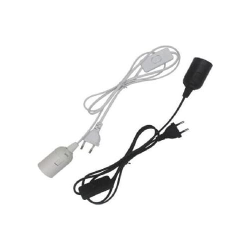 Power Cable E27 Lamp Holder EU Plug with 303 Switch AC power cord 1.8 m Extension cord LED Bulb Cable Wire plug Bases
